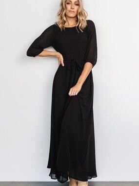 Baltic Born Rebecca Maxi Dress | Black Size SS